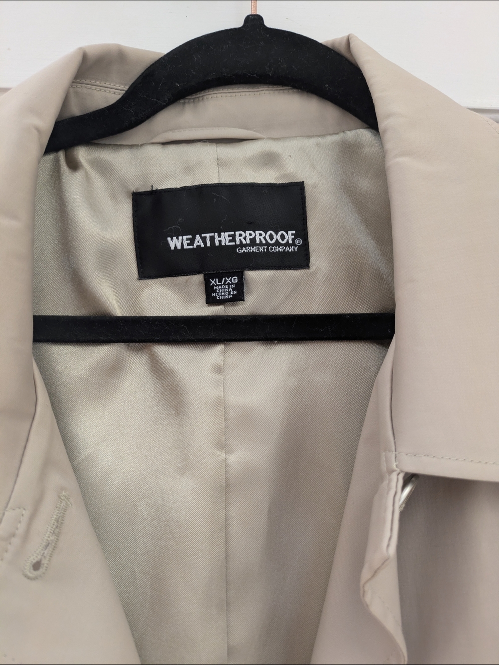 Weatherproof Women's Beige Trench Coat - XL